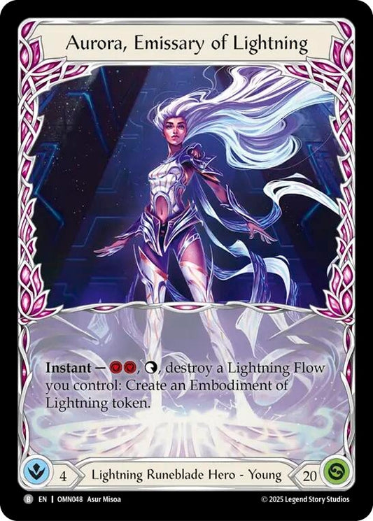 Image for Aurora, Emissary of Lightning (OMN048) (Omens of the Third Age) (OMN) - Flesh and Blood TCG