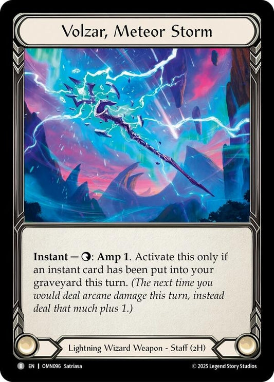 Image for Volzar, Meteor Storm (OMN096) (Omens of the Third Age) (OMN) - Flesh and Blood TCG