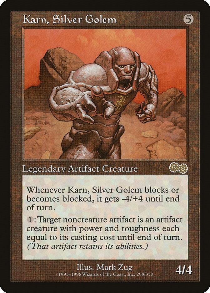 Image for Karn, Silver Golem (298) (Urza's Saga) - Magic: The Gathering