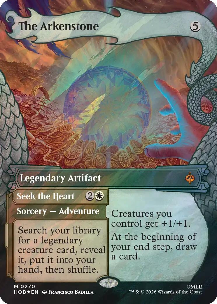 Image for The Arkenstone (Showcase) (Surge Foil) (270) (The Hobbit) (HOB) - Magic: The Gathering
