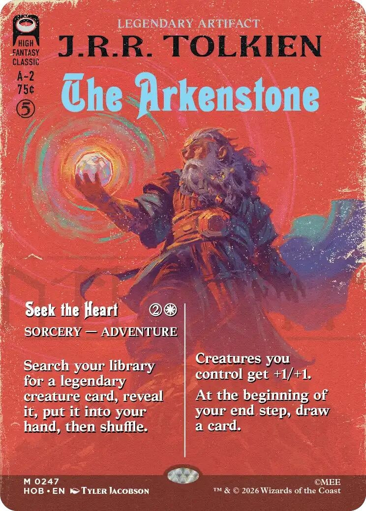Image for The Arkenstone (Borderless) (247) (The Hobbit) (HOB) - Magic: The Gathering