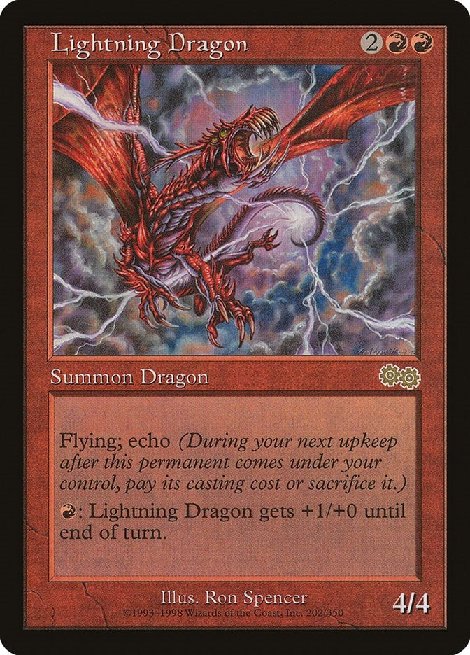 Image for Lightning Dragon (202) (Urza's Saga) - Magic: The Gathering