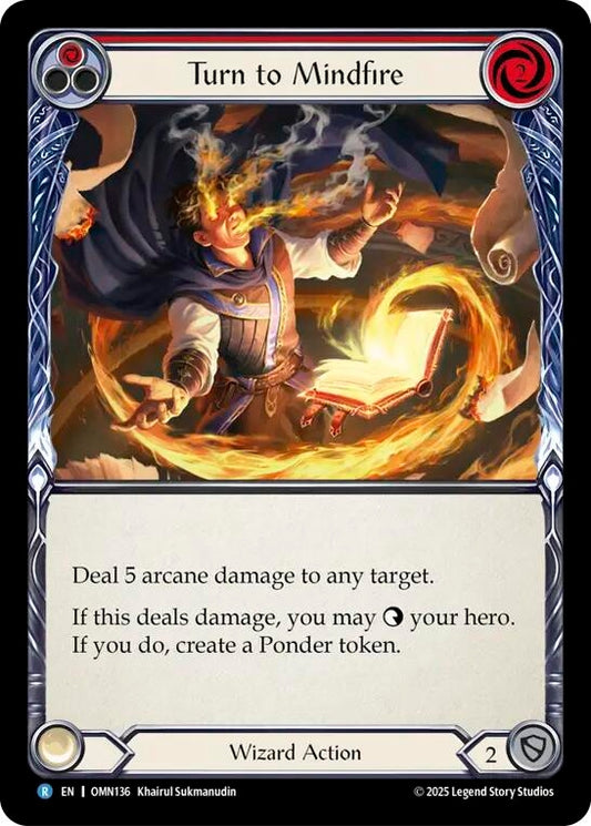 Image for Turn to Mindfire (OMN136) (Omens of the Third Age) (OMN) - Flesh and Blood TCG