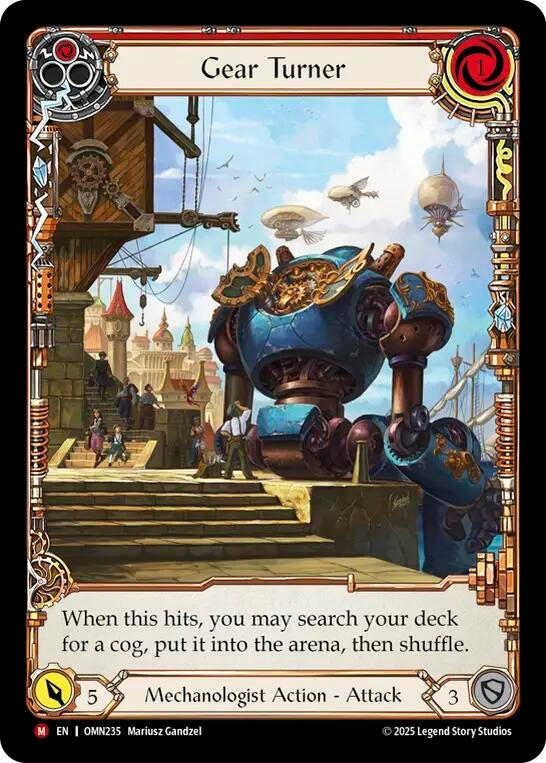 Image for Gear Turner (Extended Art) (OMN235) (Omens of the Third Age) (OMN) - Flesh and Blood TCG