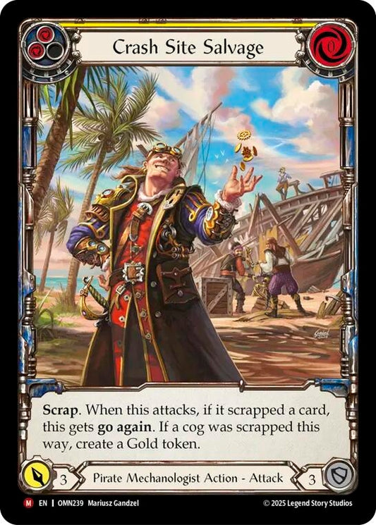 Image for Crash Site Salvage (Extended Art) (OMN239) (Omens of the Third Age) (OMN) - Flesh and Blood TCG