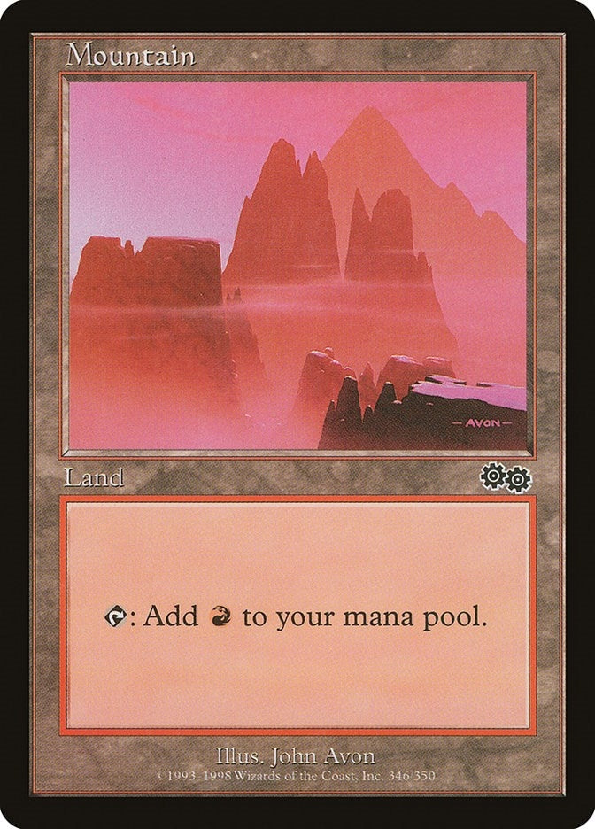 Image for Mountain (346) (346) (Urza's Saga) - Magic: The Gathering