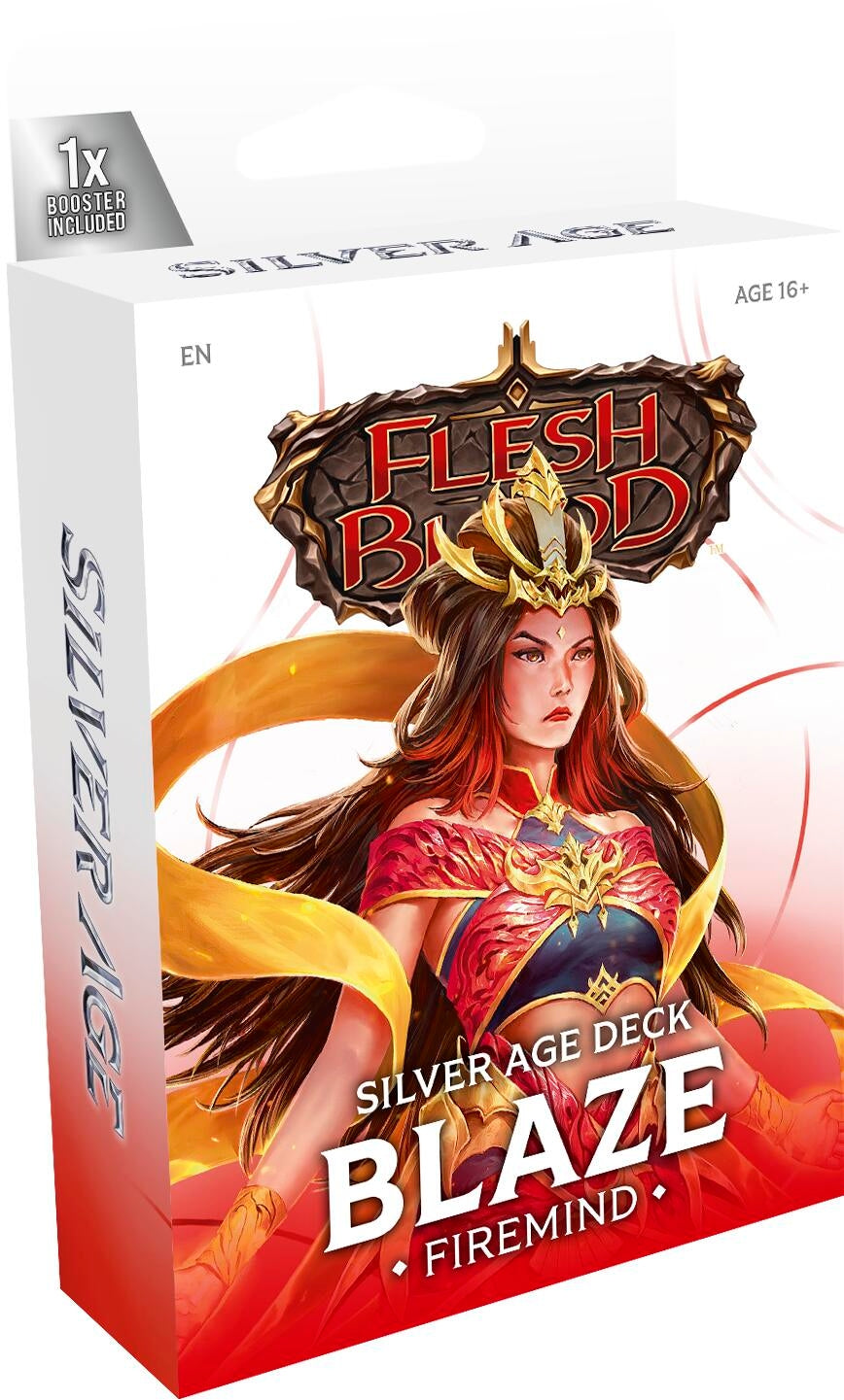 Image for Silver Age Chapter 3 Deck - Blaze Firemind (Wizard) - Flesh and Blood TCG