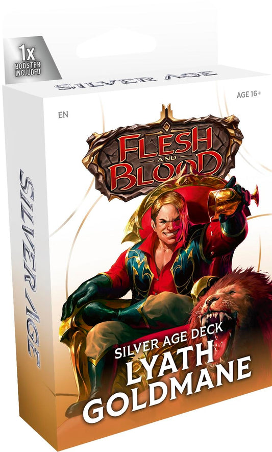 Image for Silver Age Chapter 3 Deck - Lyath Goldmane (Reviled Guardian) - Flesh and Blood TCG