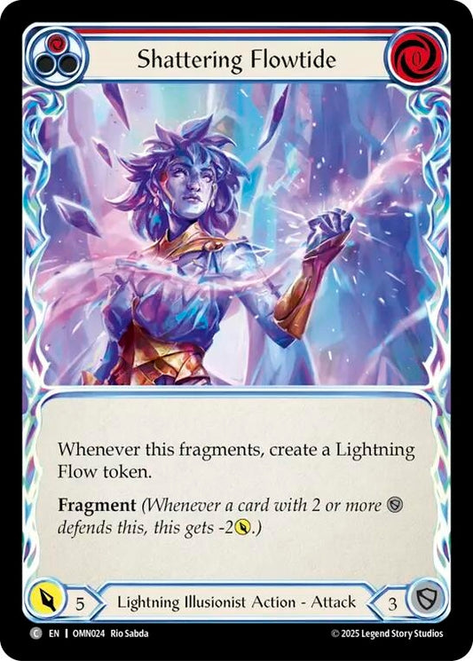 Image for Shattering Flowtide (Red) (OMN024) (Omens of the Third Age) (OMN) - Flesh and Blood TCG
