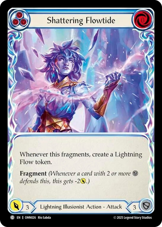 Image for Shattering Flowtide (Blue) (OMN026) (Omens of the Third Age) (OMN) - Flesh and Blood TCG
