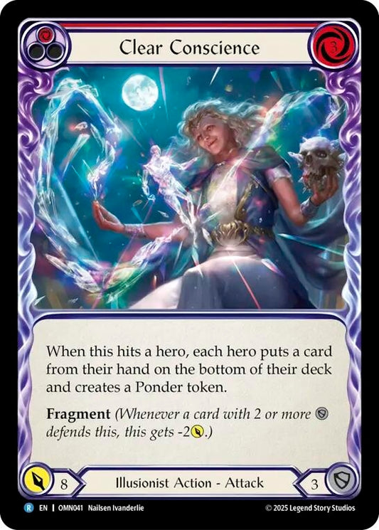 Image for Clear Conscience (Red) (OMN041) (Omens of the Third Age) (OMN) - Flesh and Blood TCG