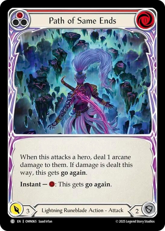Image for Path of Same Ends (Red) (OMN065) (Omens of the Third Age) (OMN) - Flesh and Blood TCG