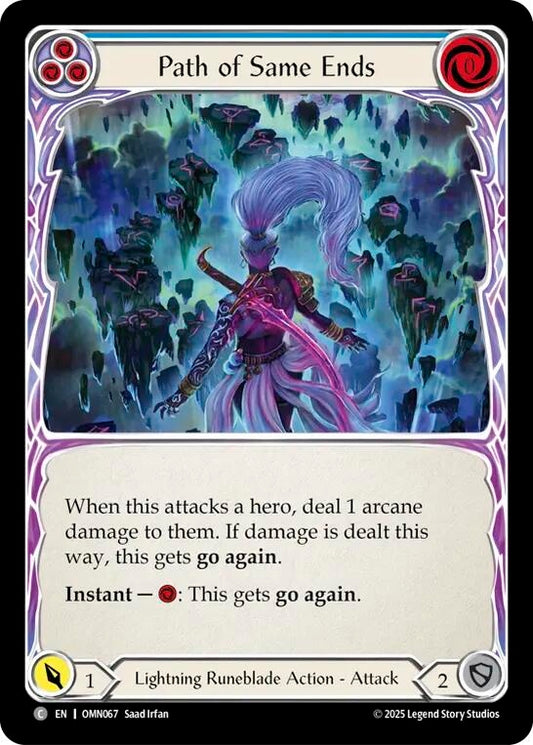 Image for Path of Same Ends (Blue) (OMN067) (Omens of the Third Age) (OMN) - Flesh and Blood TCG