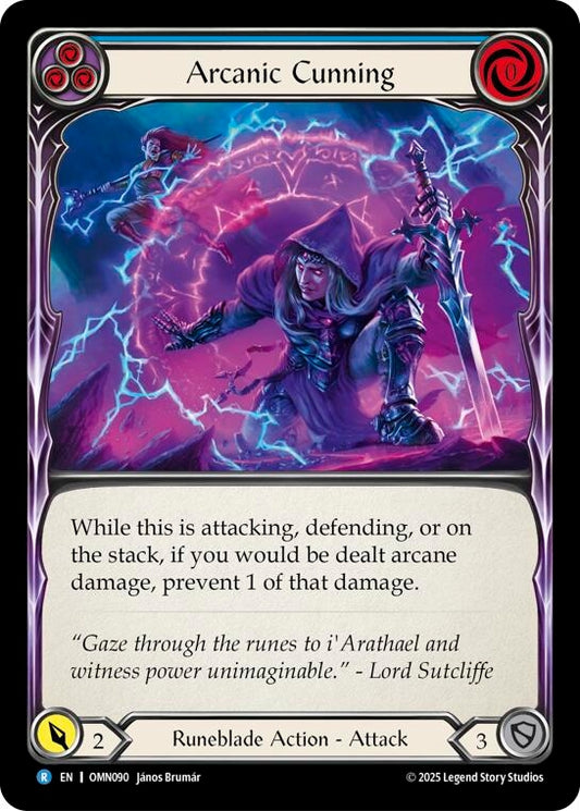 Image for Arcanic Cunning (Blue) (OMN090) (Omens of the Third Age) (OMN) - Flesh and Blood TCG