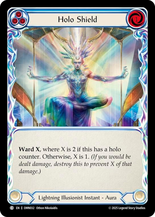 Image for Holo Shield (Blue) (OMN032) (Omens of the Third Age) (OMN) - Flesh and Blood TCG