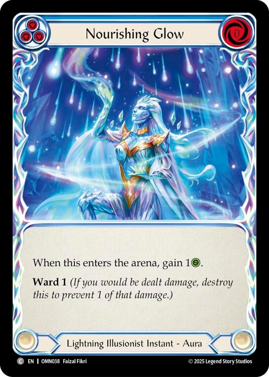 Image for Nourishing Glow (Blue) (OMN038) (Omens of the Third Age) (OMN) - Flesh and Blood TCG