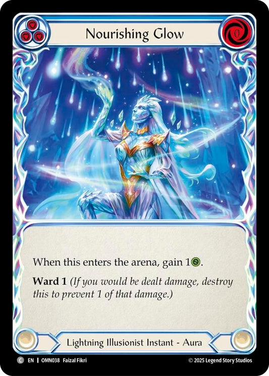 Image for Nourishing Glow (Blue) (OMN038) (Omens of the Third Age) (OMN) - Flesh and Blood TCG