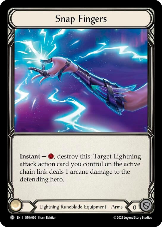 Image for Snap Fingers (OMN050) (Omens of the Third Age) (OMN) - Flesh and Blood TCG