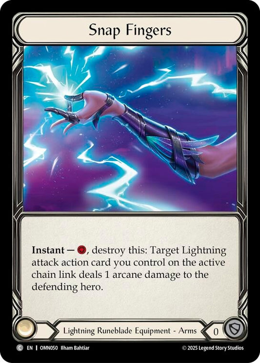 Image for Snap Fingers (OMN050) (Omens of the Third Age) (OMN) - Flesh and Blood TCG