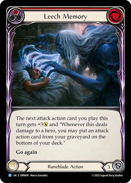 Image for Leech Memory (Red) (OMN091) (Omens of the Third Age) (OMN) - Flesh and Blood TCG