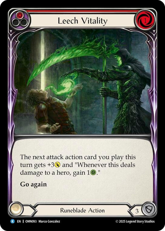 Image for Leech Vitality (Red) (OMN093) (Omens of the Third Age) (OMN) - Flesh and Blood TCG