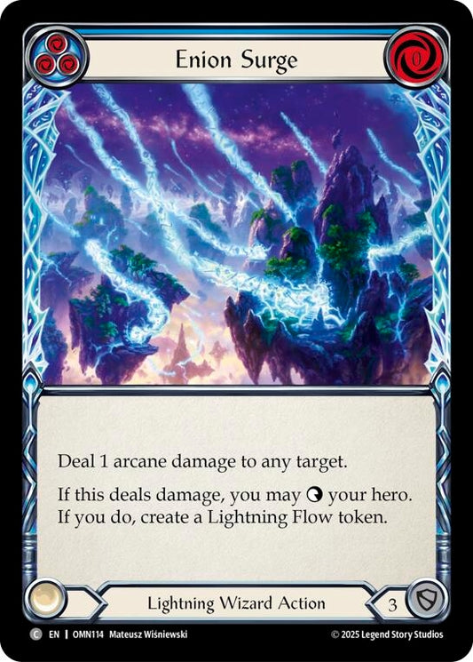 Image for Enion Surge (Blue) (OMN114) (Omens of the Third Age) (OMN) - Flesh and Blood TCG