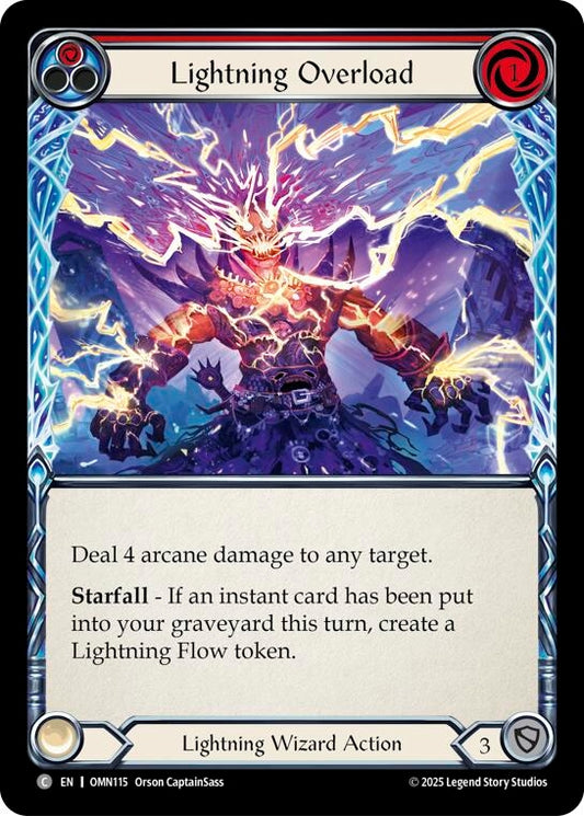 Image for Lightning Overload (Red) (OMN115) (Omens of the Third Age) (OMN) - Flesh and Blood TCG