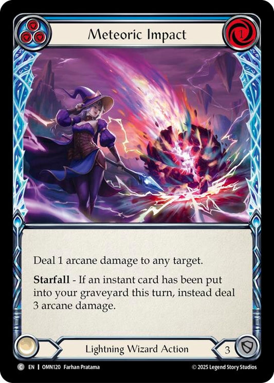 Image for Meteoric Impact (Blue) (OMN120) (Omens of the Third Age) (OMN) - Flesh and Blood TCG