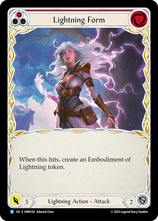 Image for Lightning Form (Red) (OMN150) (Omens of the Third Age) (OMN) - Flesh and Blood TCG