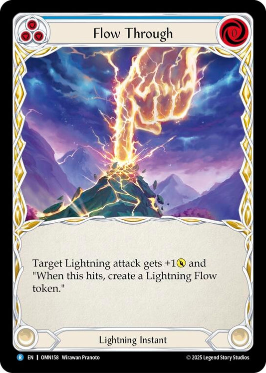 Image for Flow Through (Blue) (OMN158) (Omens of the Third Age) (OMN) - Flesh and Blood TCG