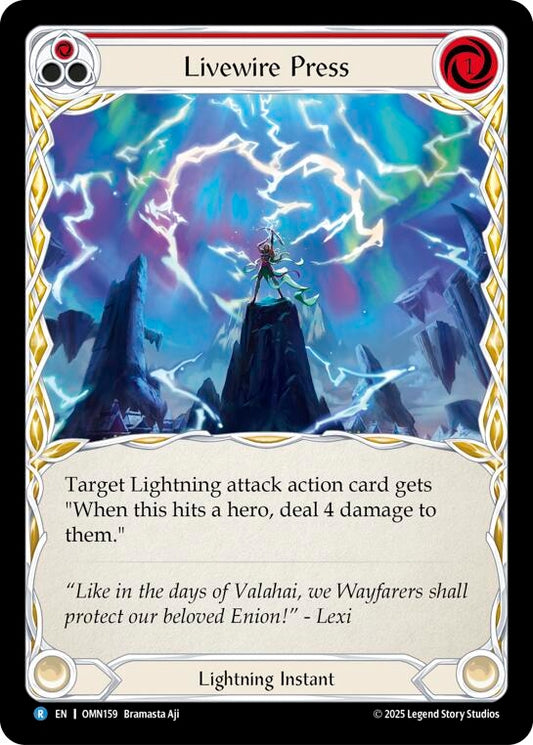 Image for Livewire Press (Red) (OMN159) (Omens of the Third Age) (OMN) - Flesh and Blood TCG