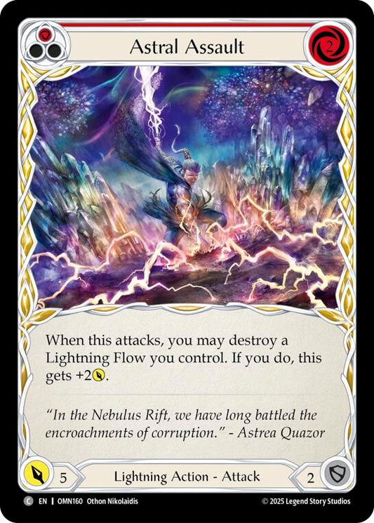 Image for Astral Assault (Red) (OMN160) (Omens of the Third Age) (OMN) - Flesh and Blood TCG