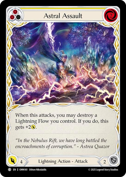Image for Astral Assault (Yellow) (OMN161) (Omens of the Third Age) (OMN) - Flesh and Blood TCG