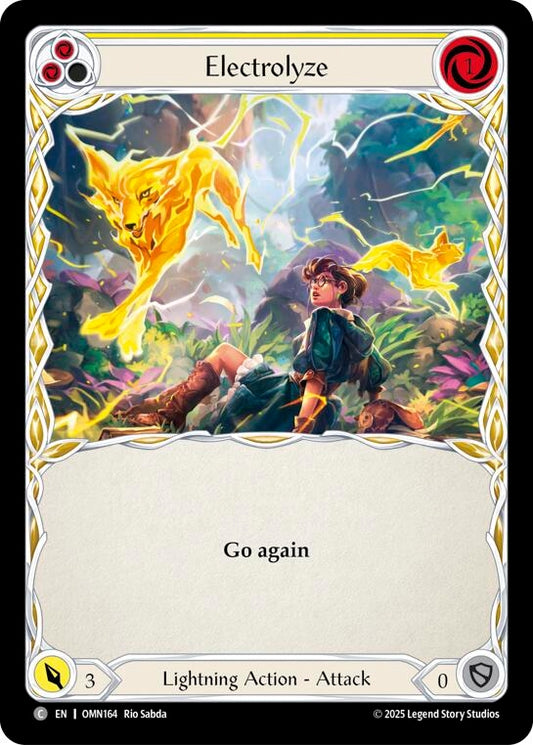 Image for Electrolyze (Yellow) (OMN164) (Omens of the Third Age) (OMN) - Flesh and Blood TCG