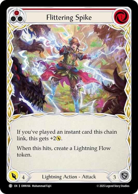 Image for Flittering Spike (Red) (OMN166) (Omens of the Third Age) (OMN) - Flesh and Blood TCG
