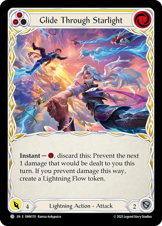 Image for Glide Through Starlight (Yellow) (OMN170) (Omens of the Third Age) (OMN) - Flesh and Blood TCG