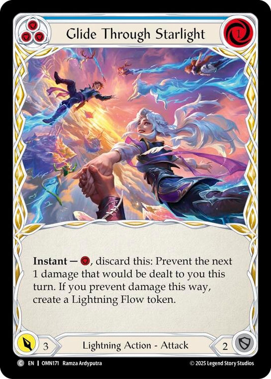 Image for Glide Through Starlight (Blue) (OMN171) (Omens of the Third Age) (OMN) - Flesh and Blood TCG
