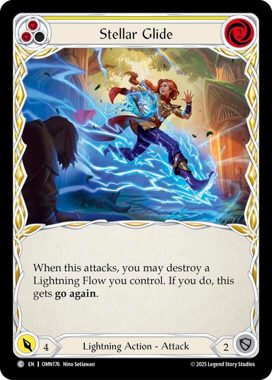 Image for Stellar Glide (Yellow) (OMN176) (Omens of the Third Age) (OMN) - Flesh and Blood TCG