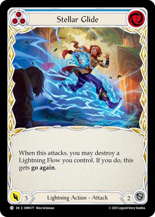 Image for Stellar Glide (Blue) (OMN177) (Omens of the Third Age) (OMN) - Flesh and Blood TCG