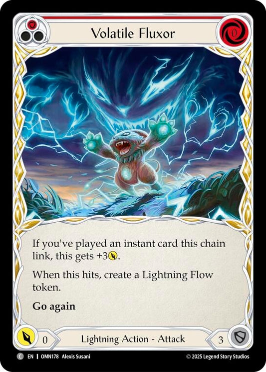 Image for Volatile Fluxor (Red) (OMN178) (Omens of the Third Age) (OMN) - Flesh and Blood TCG