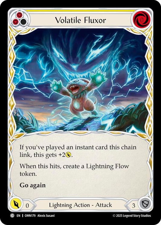 Image for Volatile Fluxor (Yellow) (OMN179) (Omens of the Third Age) (OMN) - Flesh and Blood TCG