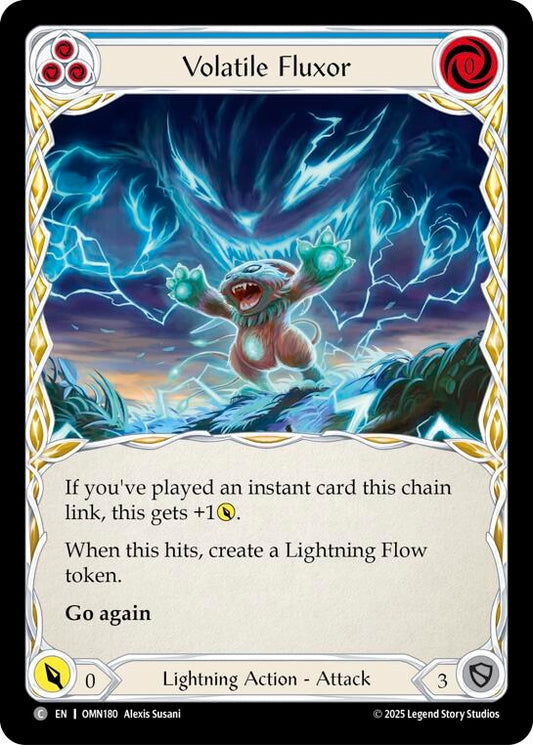 Image for Volatile Fluxor (Blue) (OMN180) (Omens of the Third Age) (OMN) - Flesh and Blood TCG
