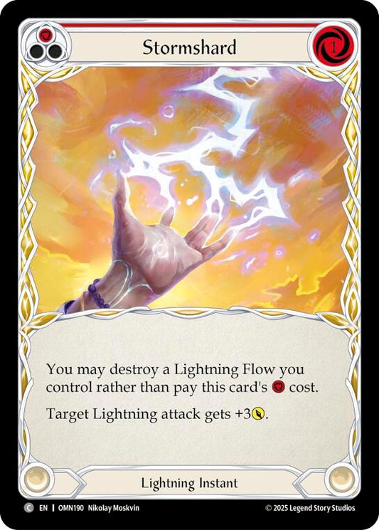 Image for Stormshard (Red) (OMN190) (Omens of the Third Age) (OMN) - Flesh and Blood TCG