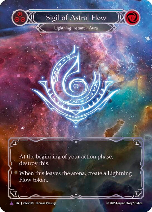Image for Sigil Of Astral Flow (Blue) (Marvel) (OMN199) (Omens of the Third Age) (OMN) - Flesh and Blood TCG