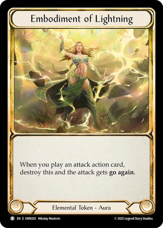 Image for Embodiment Of Lightning (OMN202) (Omens of the Third Age) (OMN) - Flesh and Blood TCG