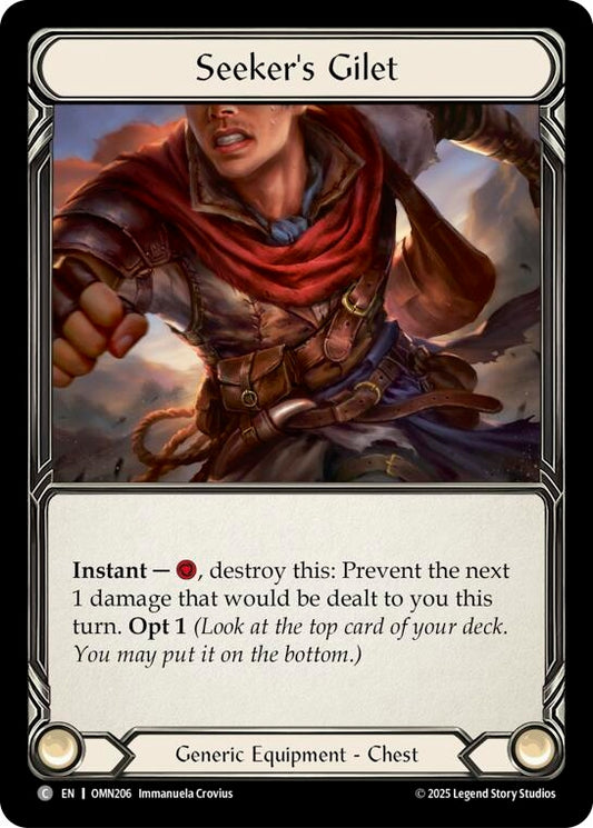 Image for Seeker's Gilet (OMN206) (Omens of the Third Age) (OMN) - Flesh and Blood TCG