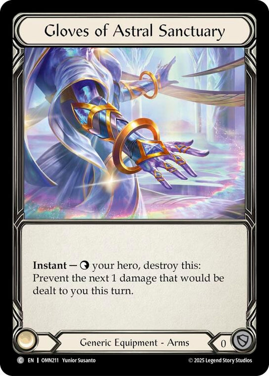 Image for Gloves Of Astral Sanctuary (OMN211) (Omens of the Third Age) (OMN) - Flesh and Blood TCG