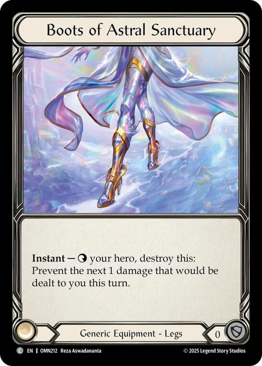 Image for Boots Of Astral Sanctuary (OMN212) (Omens of the Third Age) (OMN) - Flesh and Blood TCG