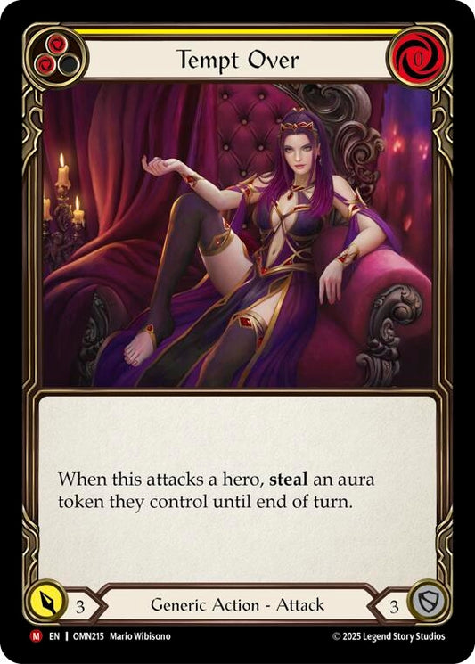 Image for Tempt Over (Yellow) (OMN215) (Omens of the Third Age) (OMN) - Flesh and Blood TCG