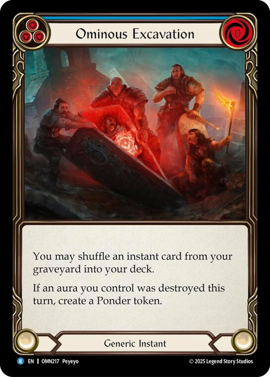 Image for Ominous Excavation (Blue) (OMN217) (Omens of the Third Age) (OMN) - Flesh and Blood TCG